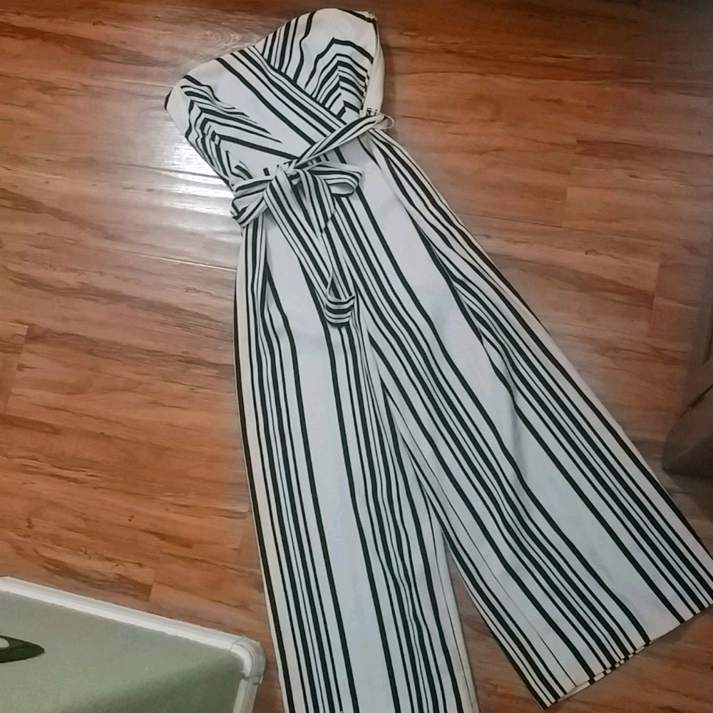 Striped jumpsuit